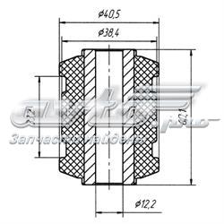 0816 Metgum silentblock de brazo de suspensión delantero superior