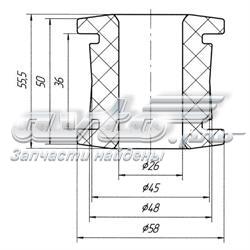 09-06 Metgum silentblock de suspensión delantero inferior