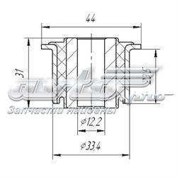 10-03 Metgum silentblock de suspensión delantero inferior