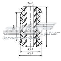 1103 Metgum silentblock de ballesta delantera