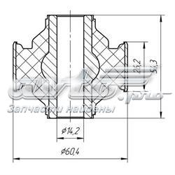 Silentblock de brazo de suspensión Metgum 1503A precio, desde 10,58 EUR