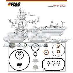 800726 Flag kit de reparación, bomba de alta presión