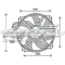 Ventilador (rodete +motor) refrigeración del motor con electromotor completo Nissan Qashqai 2 J11