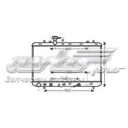 Radiador refrigeración del motor SZA2085 AVA