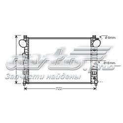 MSA2308 AVA radiador refrigeración del motor