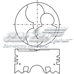 Juego De Piston Para Motor, STD 44621AGSTD Teikin