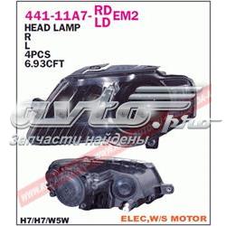 Faro delantero derecho Volkswagen Passat (3C5)