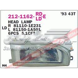 212-1162R-LD-E Depo/Loro faro derecho