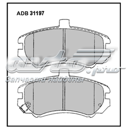 ADB31197 Allied Nippon pastillas de freno delanteras