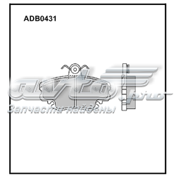 ADB0431 Allied Nippon pastillas de freno delanteras