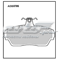 ADB0795 Allied Nippon pastillas de freno delanteras