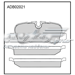 ADB02021 Allied Nippon pastillas de freno traseras