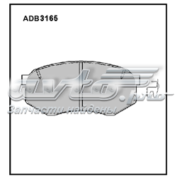 ADB3165 Allied Nippon pastillas de freno delanteras