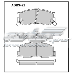 ADB3422 Allied Nippon pastillas de freno delanteras