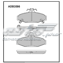 ADB3586 Allied Nippon pastillas de freno traseras