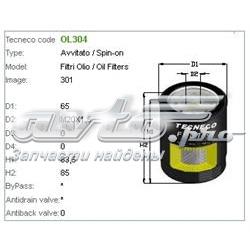 Filtro de aceite OL304 Tecneco