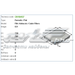 CK10457 Tecneco filtro habitáculo