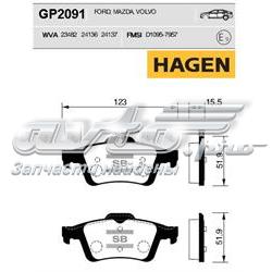 GP2091 Sangsin pastillas de freno traseras