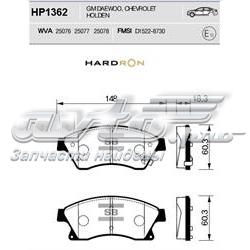 HP1362 Sangsin pastillas de freno traseras