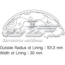 SA153 Sangsin zapatas de frenos de tambor traseras