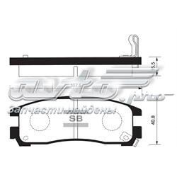 Pastillas freno traseras Sangsin SP1046R precio, desde 28,32 USD