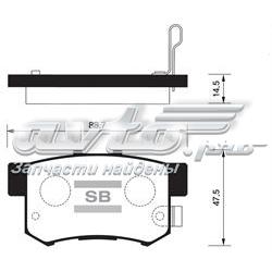 SP1076-R Sangsin pastillas de freno traseras