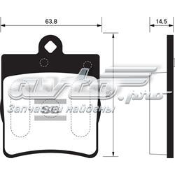 SP1089 Sangsin pastillas de freno traseras