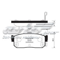 SP1107R Sangsin Pastillas freno traseras