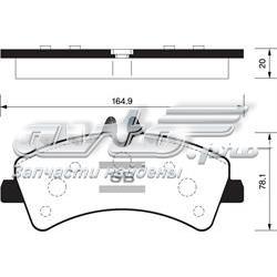 SP1426 Sangsin Pastillas freno traseras