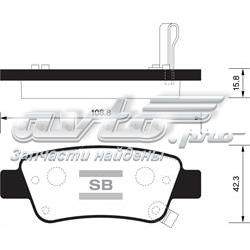 SP1568 Sangsin Pastillas freno traseras