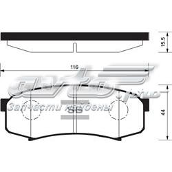 SP2040 Sangsin Pastillas freno traseras