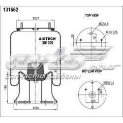  391209K Airtech muelle neumático, suspensión