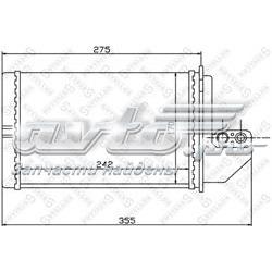 1035138SX Stellox radiador de calefacción