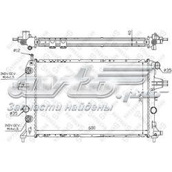 1025387SX Stellox radiador refrigeración del motor