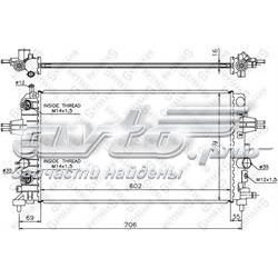 1025400SX Stellox radiador refrigeración del motor