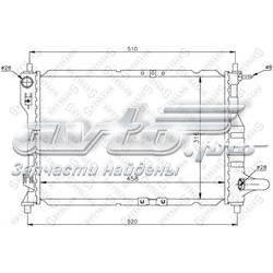 1025435SX Stellox radiador refrigeración del motor