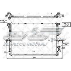 1025445SX Stellox radiador refrigeración del motor