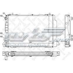 1025536SX Stellox radiador refrigeración del motor