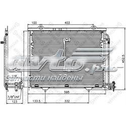 1045128SX Stellox condensador aire acondicionado