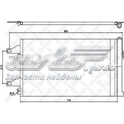 1045407SX Stellox condensador aire acondicionado