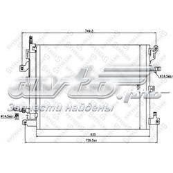 1045663SX Stellox condensador aire acondicionado