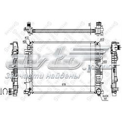 1026552SX Stellox radiador refrigeración del motor