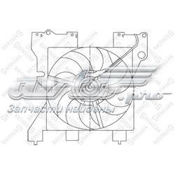 2999350SX Stellox ventilador (rodete +motor refrigeración del motor con electromotor completo)