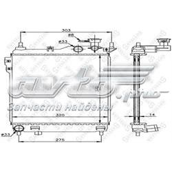 1025312SX Stellox radiador refrigeración del motor