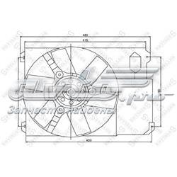 2999427SX Stellox ventilador (rodete +motor refrigeración del motor con electromotor completo)