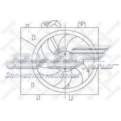 2999444SX Stellox difusor de radiador, ventilador de refrigeración, condensador del aire acondicionado, completo con motor y rodete