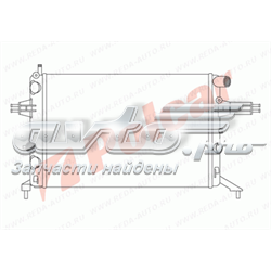 Radiador refrigeración del motor 550808A8 Polcar