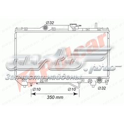 812208-5 Polcar radiador refrigeración del motor