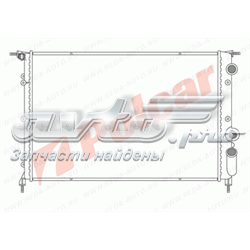 Radiador refrigeración del motor 6021082 Polcar