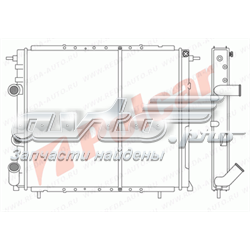 6022081 Polcar radiador refrigeración del motor